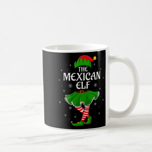 Mug Mexican Elf Christmas Family Girls Women Elf Squad (Droite)