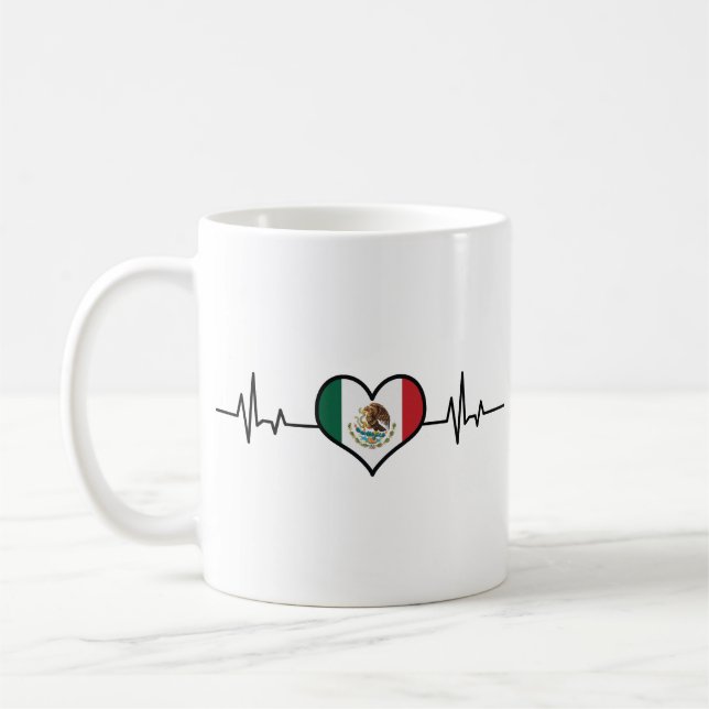 Mug Mexican Mug, Mexico, Custom Mexican Cup, Mexico (Gauche)