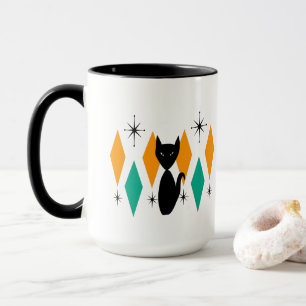Mug Mi siècle moderne Diamants atomiques Starburburts