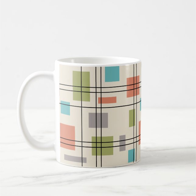 Mug Mi-siècle moderne géométrique 3 (Gauche)