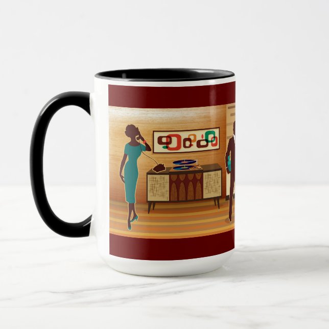 Mug Mi-Siècle Moderne Maison Salon Scène (Gauche)