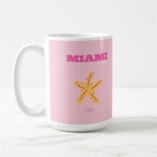 Mug Miami Beach, Miami Travel Art, Preppy Room, Rose