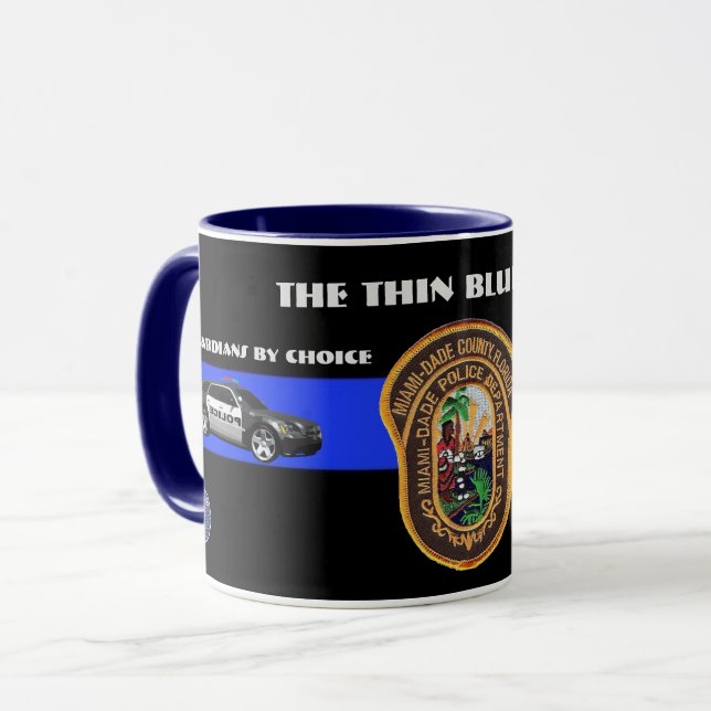 Mug Miami-Dade : La petite boue à virgule bleue (Devant gauche)