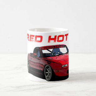 Mug Miata MX-5 d'un rouge ardent