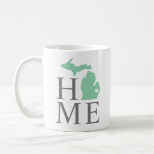 Mug Michigan Accueil Mint Green Custom City Heart