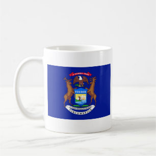 Mug Michigan Drapeau + Masse Carte