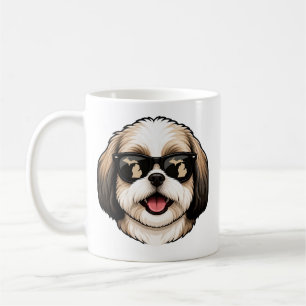 Mug Michigan Shih Tzu portant des lunettes de soleil