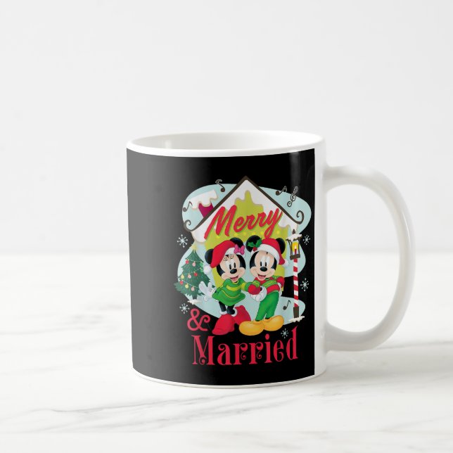 Mug Mickey &amp; Minnie Merry &amp; Married Christmas  (Droite)
