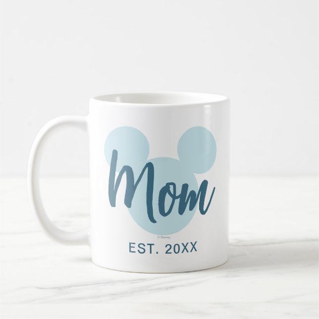 Mug Mickey | Baby shower Aztec bleu (Gauche)
