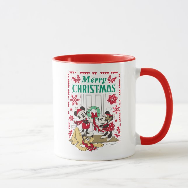 Mug Mickey et amis vintages | Joyeux Noël (Droite)
