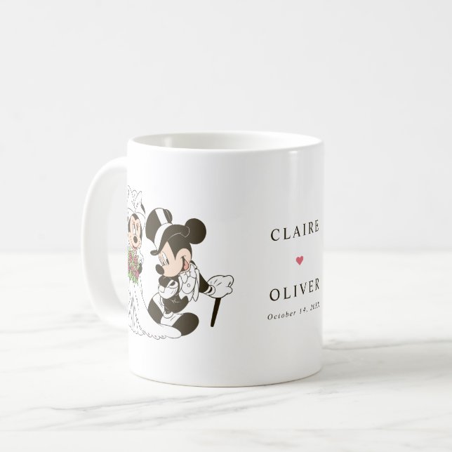 Mug Mickey et Minnie Mouse Mariage (Devant gauche)