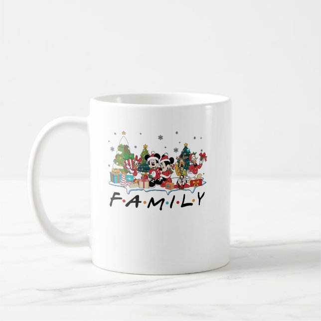 Mug mickey familial et ami noël (Gauche)