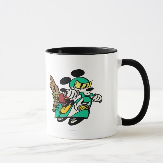 Mug Mickey français | Course à Vespa (Droite)