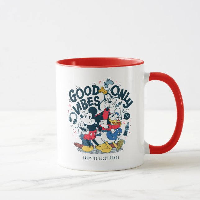 Mug Mickey & Friends | Good Vibes uniquement (Droite)