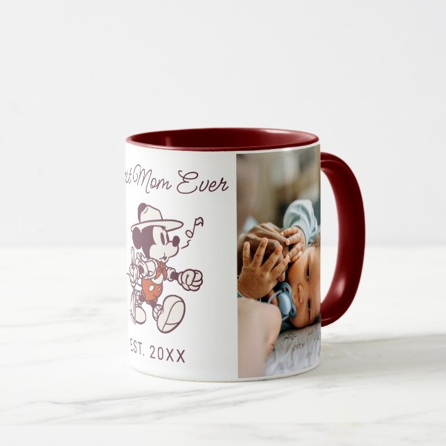 Mug Mickey Mouse Adventure attend la meilleure maman j (Devant droit)