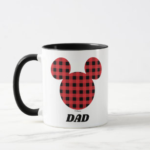 Mug Mickey Mouse   Buffalo Plaid Papa