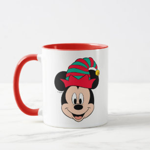 Mug Mickey Mouse   Casquette elfe de Noël