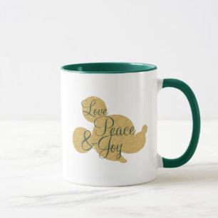 Mug Mickey Mouse   Christmas Love, Peace & Joy