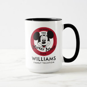 Mug Mickey Mouse Club Vacances en famille et année
