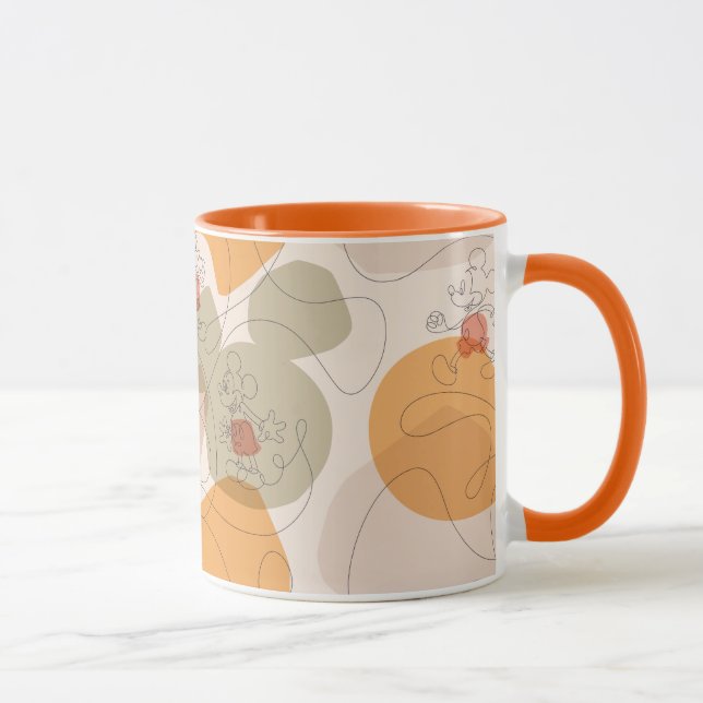 Mug Mickey Mouse Continuous Line Pattern (Droite)