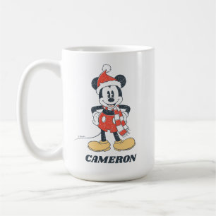 Mug Mickey Mouse de Noël avec le chapeau de Père Noël