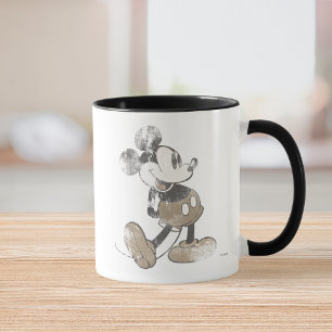 Mug Mickey Mouse Design Vintage Délavé