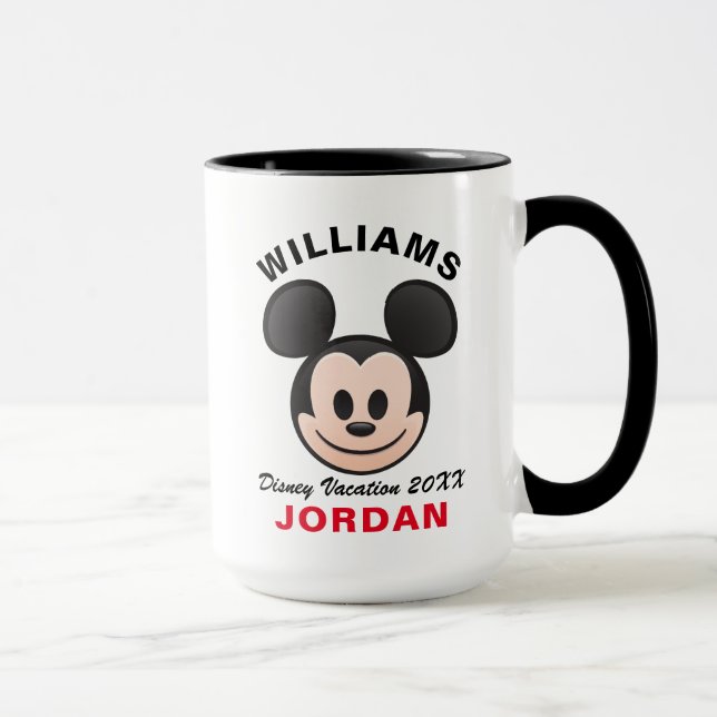 Mug Mickey Mouse Emoji | Vacances en famille (Droite)