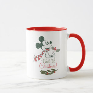 Mug Mickey Mouse   Je ne peux pas attendre avant Noël!