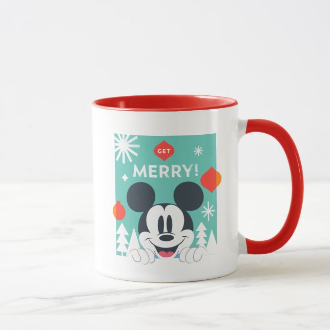 Mug Mickey Mouse | Obtenez Joyeux ! (Droite)