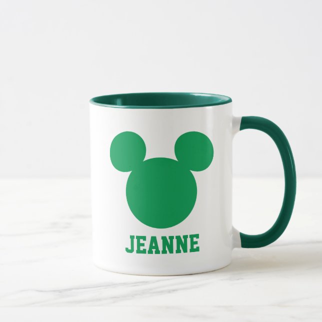 Mug Mickey Mouse St. Patrick's Day | Ajouter Votre Nom (Droite)