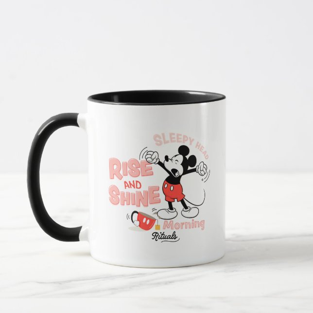 Mug Mickey Mouse | Tête de sommeil haute et brillante (Gauche)