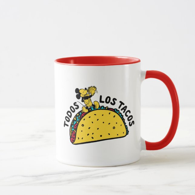 Mug Mickey Mouse Todos Los Tacos Sign (Droite)