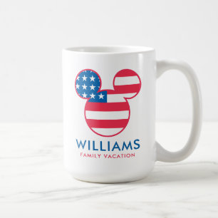 Mug Mickey Rouge Blanc & Bleu Vacances en famille