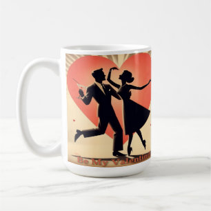 Mug Mid Century moderne Valentine Dancing Couple