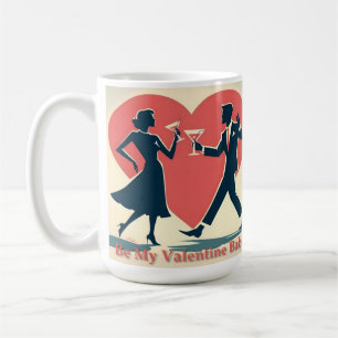 Mug Mid Century Valentine moderne Hip Dancing Couple