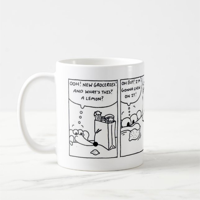 Mug Midge "Quand la vie vous donne des citrons" Bande  (Gauche)