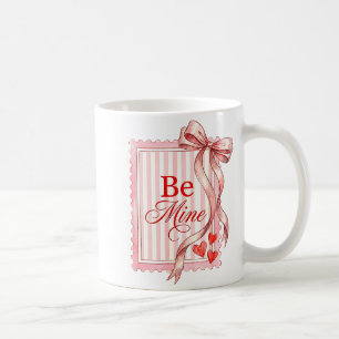 Mug Mienne Coquette Ruban à Nœud Timbre Postal Mignon