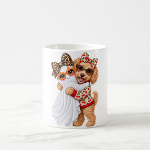 Mug Mignon Art de Goldendoodle Fantôme Halloween Autom