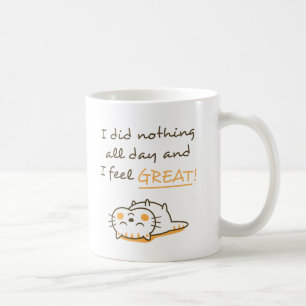 Mug Mignon Chat Chaton Ne Rien Faire Aveu Amusant