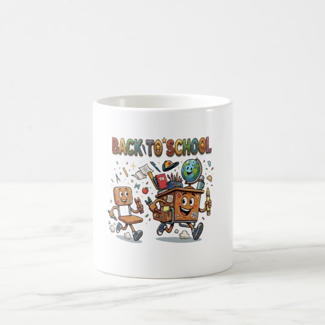Mug Mignon dessin animé de bureau et chaise pour la re (Centre)