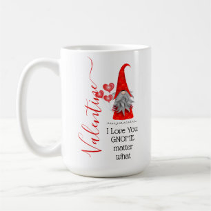 Mug Mignon Je T'Aime Gnome Qu'importe la Saint-Valenti