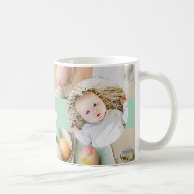 Mug Mignon moderne collage de Pâques photo de scrapboo (Droite)