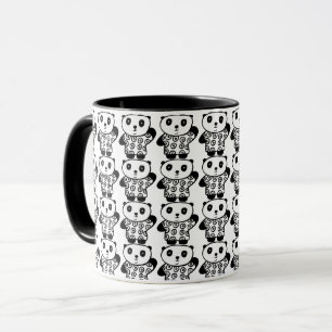 Mug Mignon motif panda Pandy noir et blanc