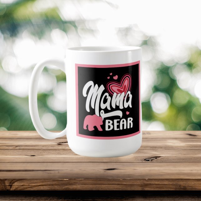 Mug mignon ours maman ajouter monogramme (Créateur téléchargé)