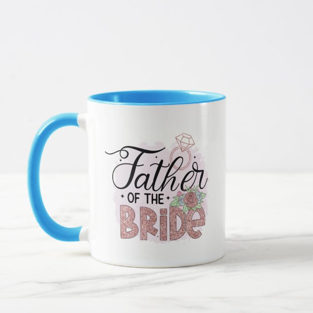 Mug mignon Père de la Mariée mot art (Gauche)