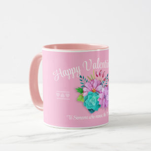 Mug mignon rose valentine