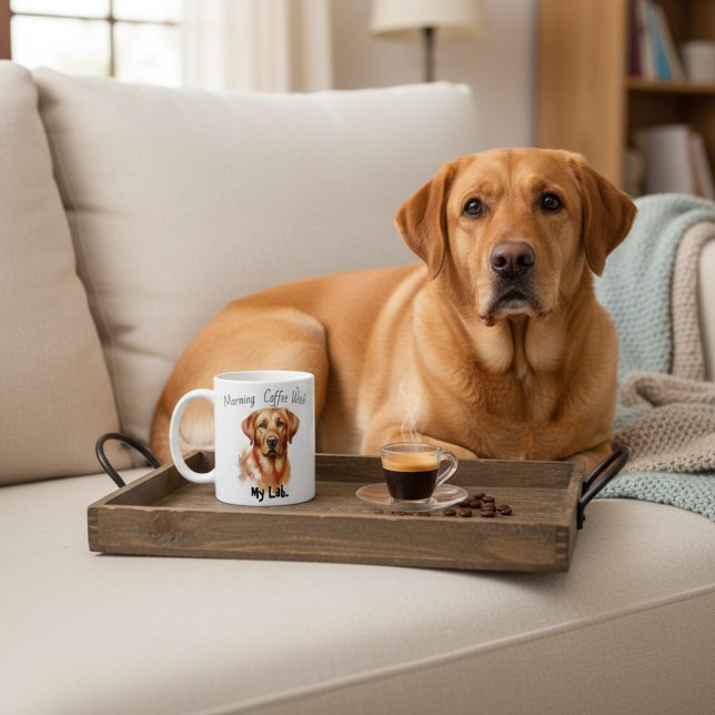 Mug Mignon Sandy BROWNS Café avec mon Lab. (Créateur téléchargé)