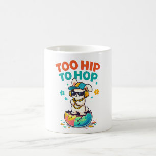 Mug Mignon Trop Branché pour Sauter Lapin Artwork