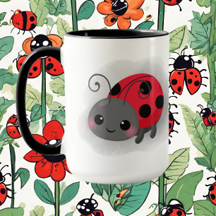 Mug mignonne ajouter monogramme dame amoureux des bogu