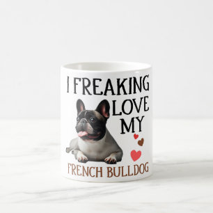 Mug Mignonne Amour Mon Chien Français Bulldog